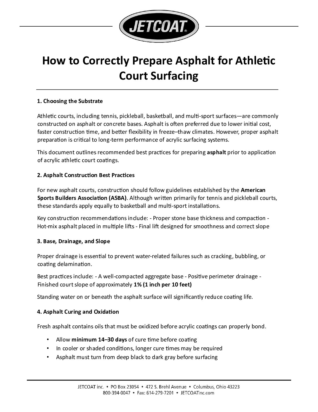 How To Correctly Prepare Asphalt for Court Surfacing
